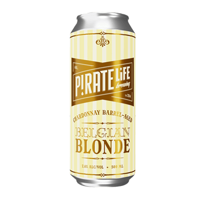 Pirate Life Belgian Blonde Chardonnay Barrel 500ml Can Craft Beer Pirate Life Brewing