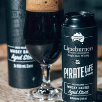 Pirate Life /Limeburners 2022 Whisky Barrel Aged Imperial Stout 500ml Can Twin Pack Craft Beer Pirate Life Brewing