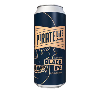 Pirate Life Parti-Gyle Black IPA 500ml Can Craft Beer Pirate Life Brewing