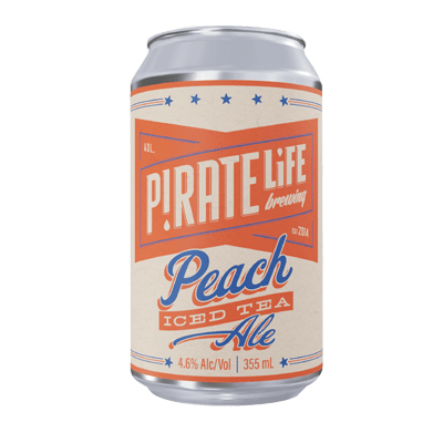 Pirate Life Peach Iced Tea Ale 355ml Can Craft Beer Pirate Life Brewing