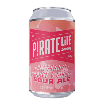 Pirate Life Pomegranate, Orange & Ginger Sour 355ml Can Craft Beer Pirate Life Brewing