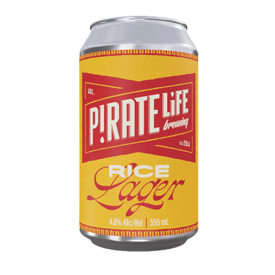 Pirate Life Rice Lager 355ml Can Craft Beer Pirate Life Brewing
