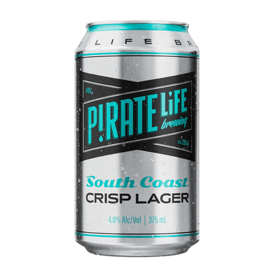 Pirate Life South Coast Crisp Lager 375ml Can Craft Beer Pirate Life