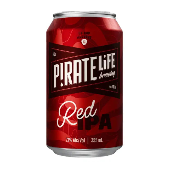 Pirate Life US Hop Harvest Red IPA 355ml Can Craft Beer Pirate Life