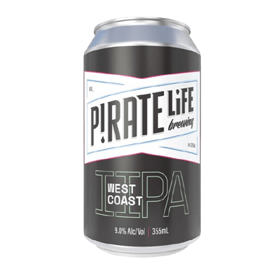 Pirate Life West Coast IIPA 375ml Can Craft Beer Pirate Life Brewing