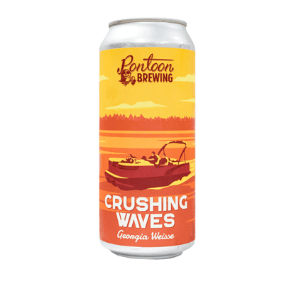 Pontoon Brewing Crushing Waves Georgia Weisse 473ml Can Craft Beer Pontoon Brewing