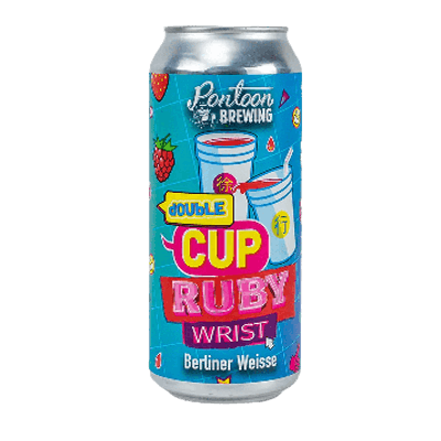 Pontoon Brewing Double Cup Ruby Wrist Berliner Weisse 473ml Can Craft Beer Pontoon Brewing