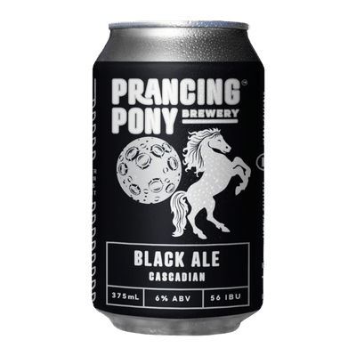 Prancing Pony Black Ale 375ml Can Craft Beer Prancing Pony Brewery