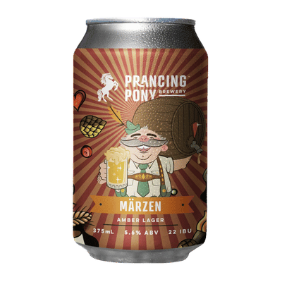 Prancing Pony Marzen Amber Lager 375ml Can Craft Beer Prancing Pony Brewery