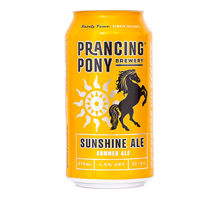Prancing Pony Sunshine Ale 375ml Can Craft Beer Prancing Pony Brewery