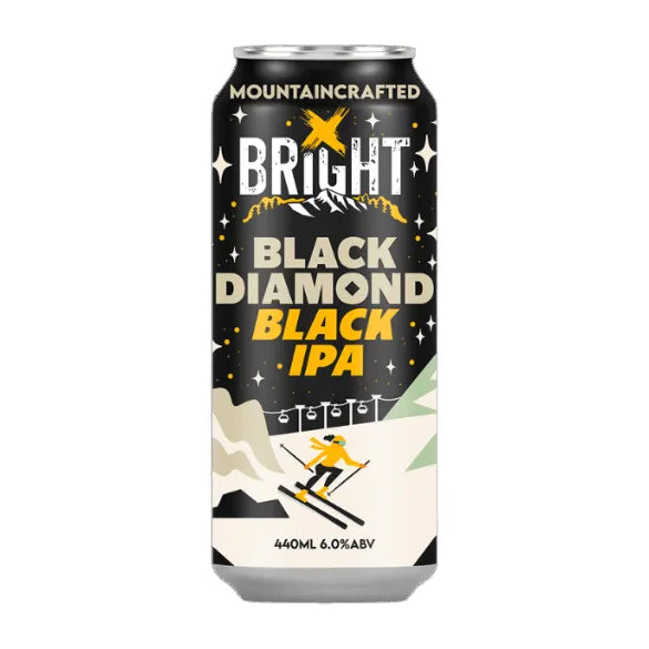 Bright Black Diamond Black IPA 440ml Can