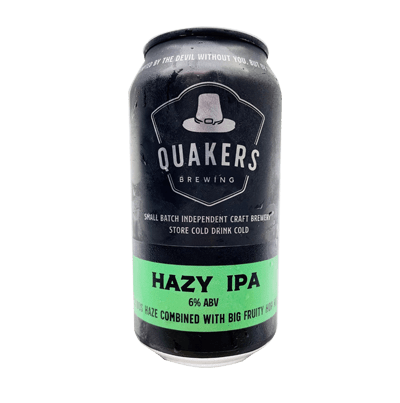Quakers Hat Hazy IPA 375ml Can Craft Beer Quakers Hat Brewing