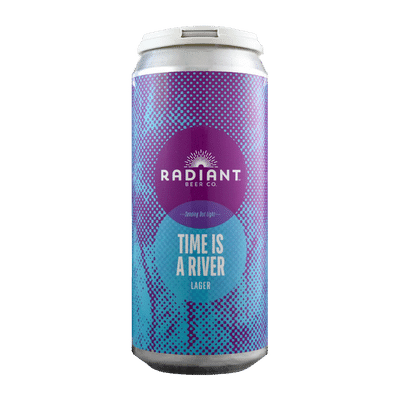 Radiant Time Is A River American Lager 473ml Can Craft Beer Radiant Beer Co