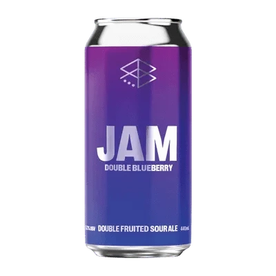 Range Brewing JAM Double Blueberry Double Fruited Sour Ale 440ml Can Craft Beer Range