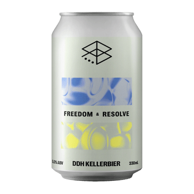 Range Freedom & Resolve DDH Kellerbier 330ml Can Craft Beer Range Brewing
