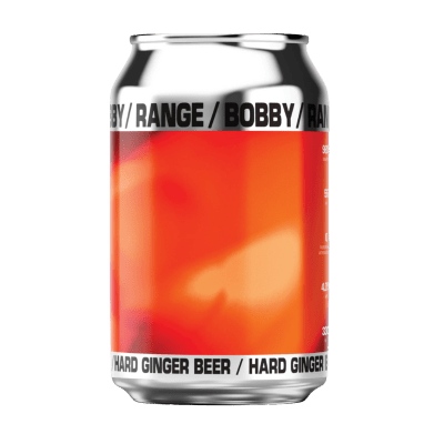Range x Bobby Hard Ginger Beer 330ml Can Craft Beer Range