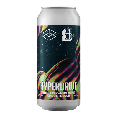 Range x One Drop Hyperdrive Blueberry + Nectarine Smoothie Sour 440ml Can Craft Beer Range Brewing