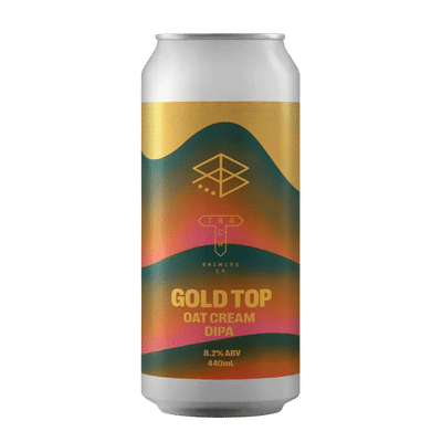 Range x Track Gold Top Oat Cream DIPA 440ml Can Craft Beer Range Brewing