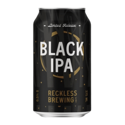 Reckless Black IPA 375ml Can Craft Beer Reckless Brewing Co.