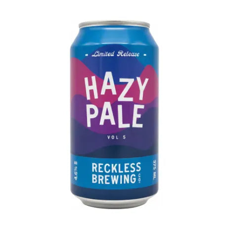 Reckless Brewing Hazy Pale Ale 375ml Can Craft Beer Reckless