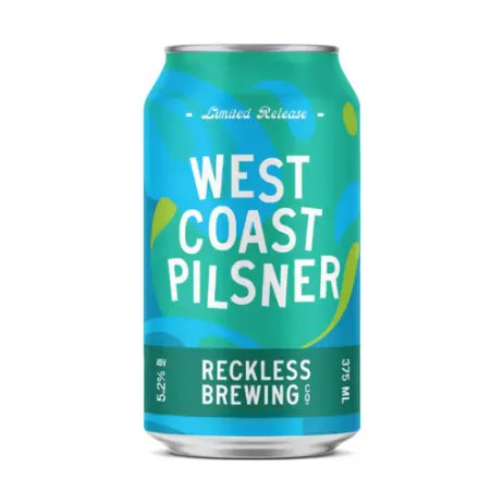 Reckless Brewing West Coast Pilsner 375ml Can Craft Beer Reckless