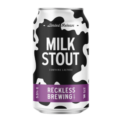 Reckless Milk Stout 375ml Can Craft Beer Reckless Brewing Co.
