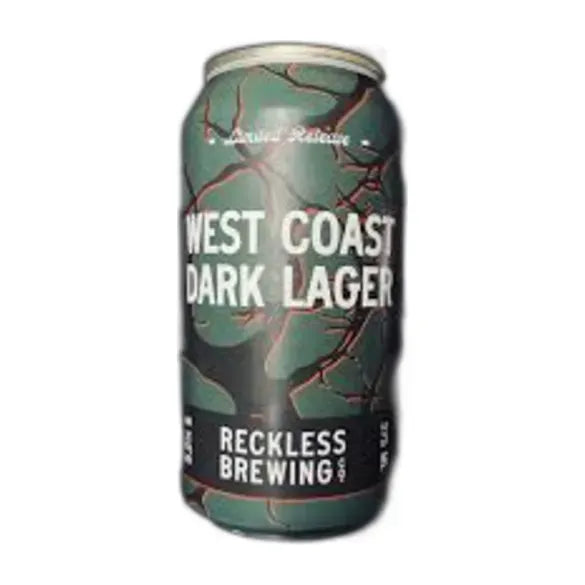 Reckless West Coast Dark Lager 375ml Can Craft Beer Reckless