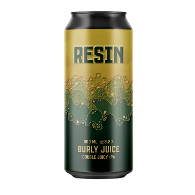 Resin Burly Juice Double IPA 500ml Can Craft Beer Resin