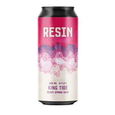 Resin King Tide Berry Spring Sour Ale 500ml Can Craft Beer Resin