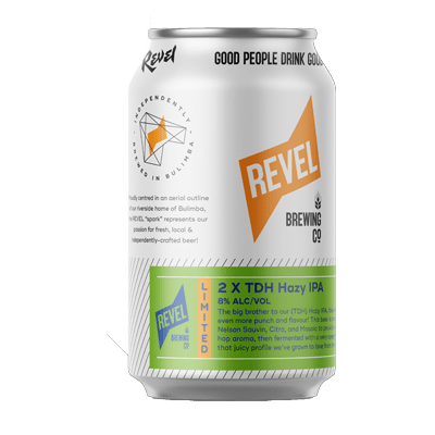 Revel 2 X TDH Hazy IPA Craft Beer Revel Brewing Co
