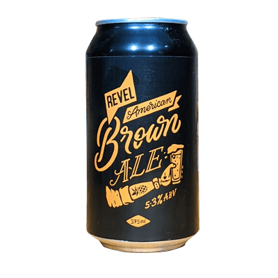 Revel American Brown Ale 375ml Can Craft Beer Revel Brewing Co