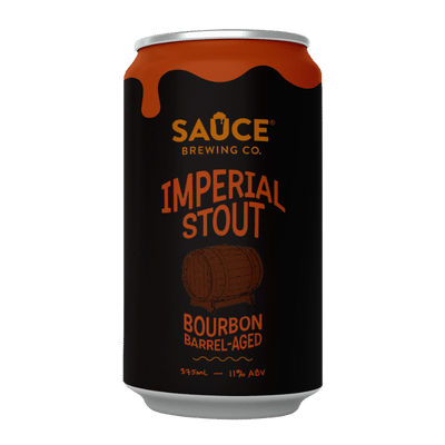 Sauce Bourbon Barrel Aged Imperial Stout 375ml Can Craft Beer Sauce Brewing Co