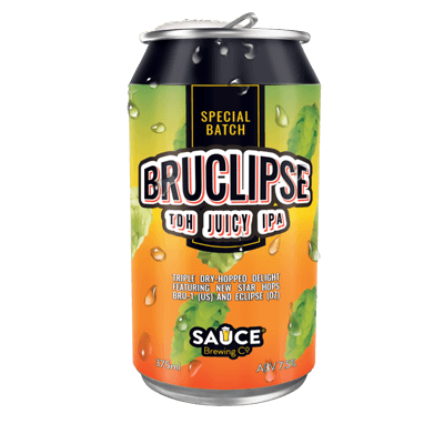 Sauce Bruclipse Juicy IPA 375ml Can Craft Beer Sauce Brewing Co