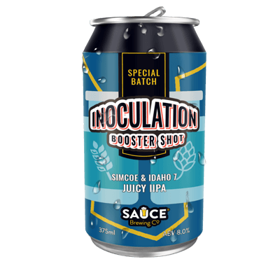 Sauce Inoculation Booster Shot Juicy IIPA 375ml Can Craft Beer Sauce Brewing Co