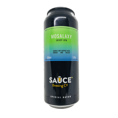 Sauce Mosalaxy Juicy IPA with Mosaic & Galaxy Single Sauce Brewing Co