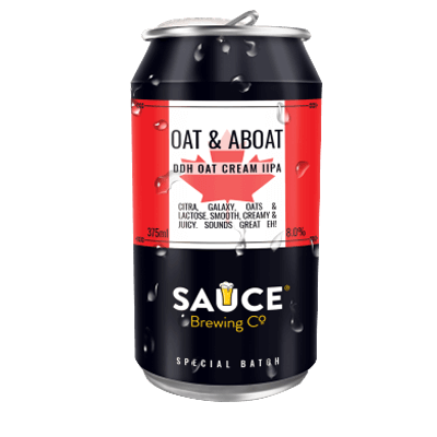 Sauce Oat & Aboat DDH Oat Cream IIPA Single Craft Beer Sauce Brewing Co