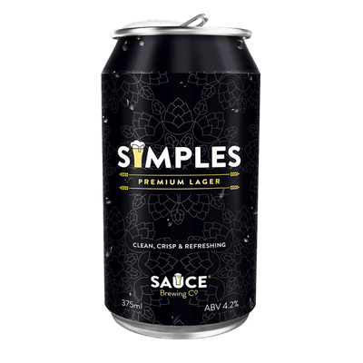 Sauce Simples Lager 375ml Can Craft Beer Sauce Brewing Co