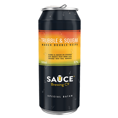 Sauce Trubble & Sqeak Mango Double NEIPA Craft Beer Sauce Brewing Co