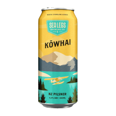 Sea Legs Kowhai NZ Pilsner 440ml Can Craft Beer Sea Legs Brewing