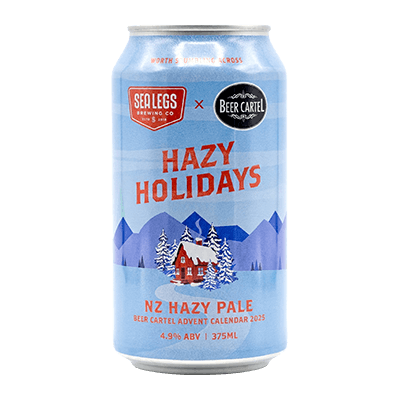Sea Legs x Beer Cartel Hazy Holidays Nz Hazy Pale Ale 375ml Can Craft Beer Sea Legs