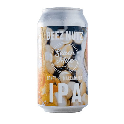 Seven Mile Honey Macadamia Hazy IPA 375ml Can Craft Beer Seven Mile Brewing Co.