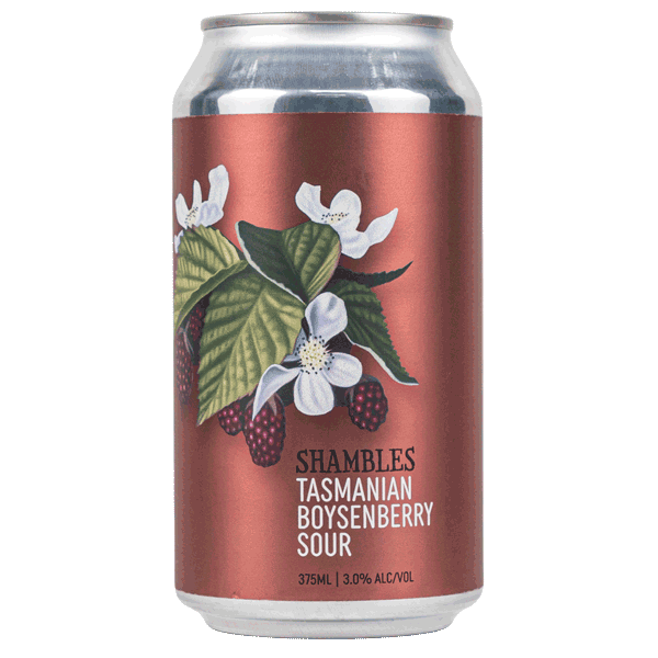 Shambles Tasmanian Boysenberry Sour 375ml Can Craft Beer Shambles