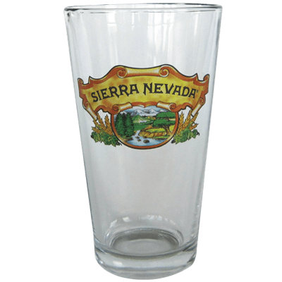 Sierra Nevada Pint Beer Glass Glassware Sierra Nevada Brewing Company