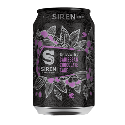 Siren/Cigar City Death By Caribbean Chocolate Cake Single Craft Beer Siren Craft Brew
