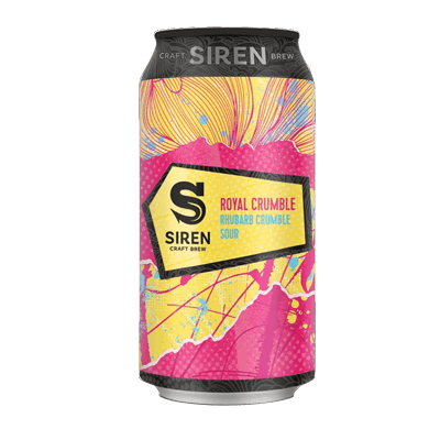 Siren Royal Crumble Rhubarb Sour Ale Single Craft Beer Siren Craft Brew