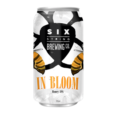 Six String In Bloom Honey IPA 375ml Can Craft Beer Six String Brewing Company