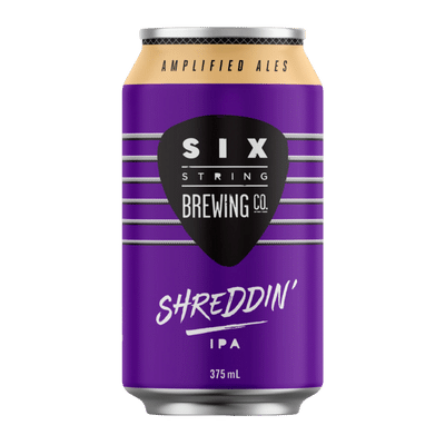 Six String Shreddin' IPA Craft Beer Six String Brewing Company