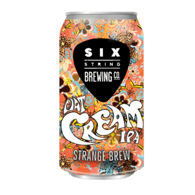 Six String Strange Brew Oat Cream IPA Craft Beer Six String Brewing Company