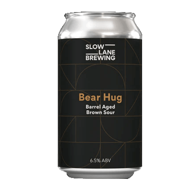 Slow Lane Bear Hug Barrel Aged Brown Sour 375ml Can Craft Beer Slow Lane Brewing