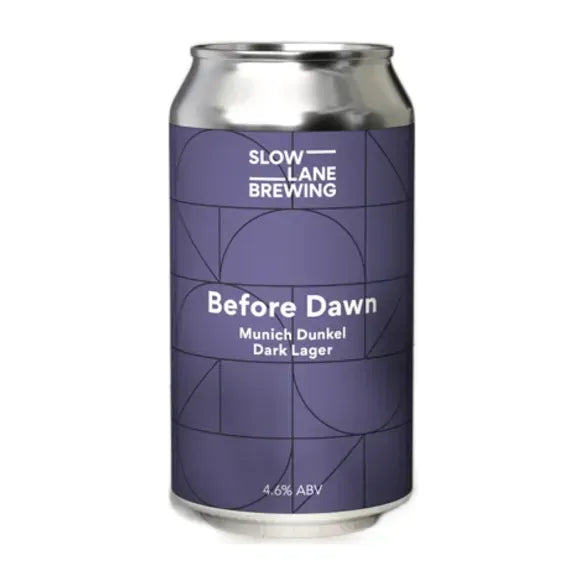 Slow Lane Before Dawn Munich Dunkel 375ml Can Craft Beer Slow Lane